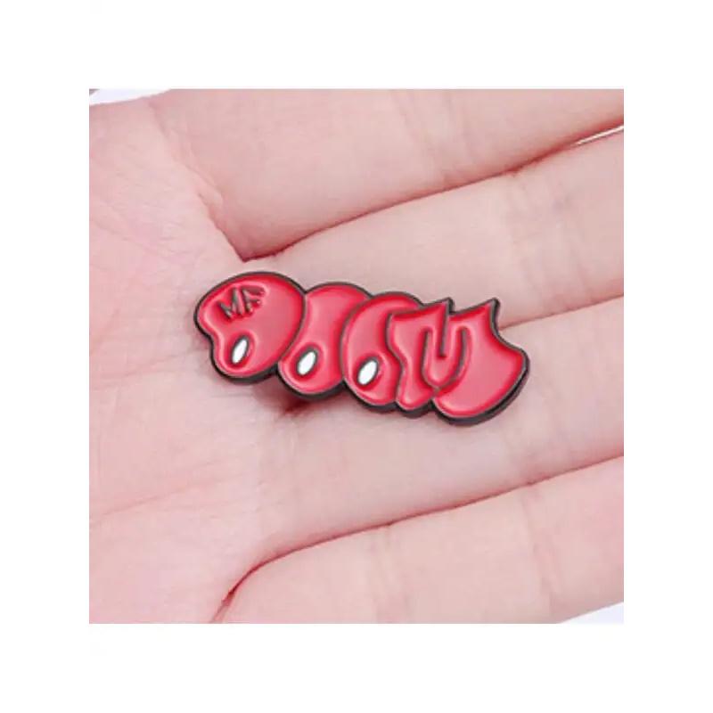 "Doom"" Graffiti Enamel Brooch Badges Pin - Trendy Accessory For Backpack Clothes, Bags & Hats - Durable & Stylish Unisex Gift"