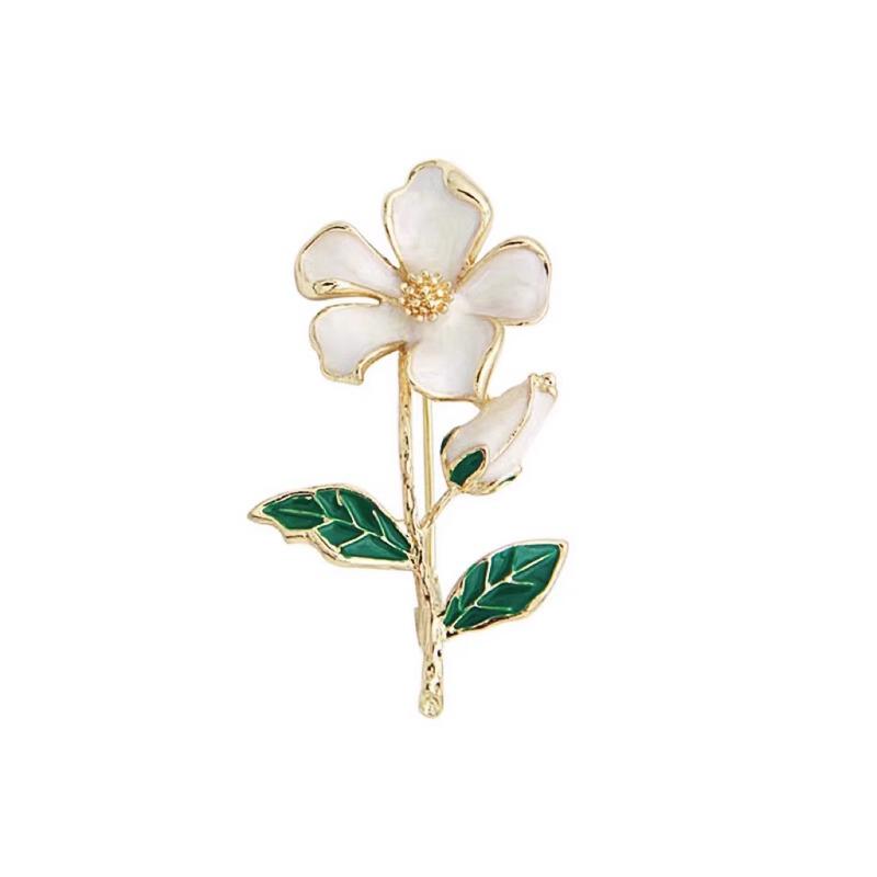Matte Gold Pearl Wheat Ear Corsage Brooch for Women - High-End Versatile Pin with Anti-Exposure Design