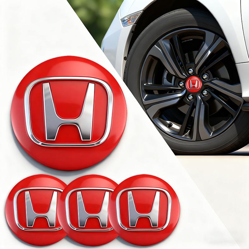 

Honda Car Wheel Hub Center Metal Decals Sticker Accessories For Honda Accord Civic FIT Insight CRV Jazz HRV CRZ CRX City Vezel