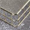 Desktop Metal Storage Basket, Gold Grid Storage Tray Small Wire Baskets Fruit Basket Metal Organizer Tray Home Decoration Ornaments, 6.7 X 4.7 X