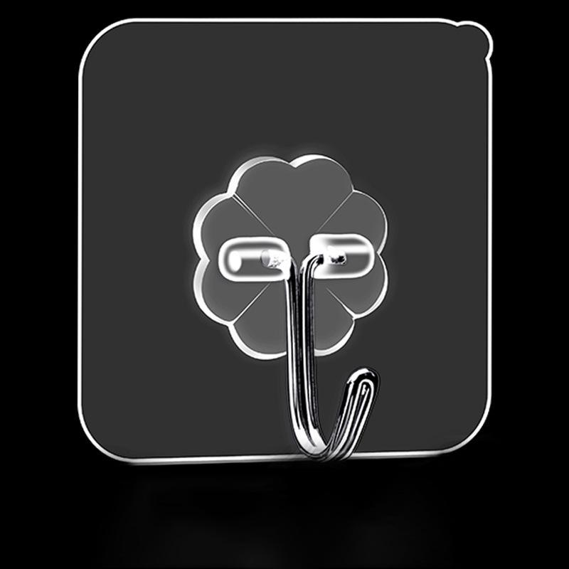 

Прочные самоклеящиеся прозрачные настенные крючки для ванной и кухни - Без сверления, Без следов, Высокая грузоподъемность