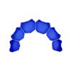 Set Base Modello Dentale da 6 Pezzi Vassoio Modello in Gesso Strumenti per Modelli da Impronta in Gomma Siliconica 3 Misure Kit Base Modello per Laboratorio Odontoiatrico