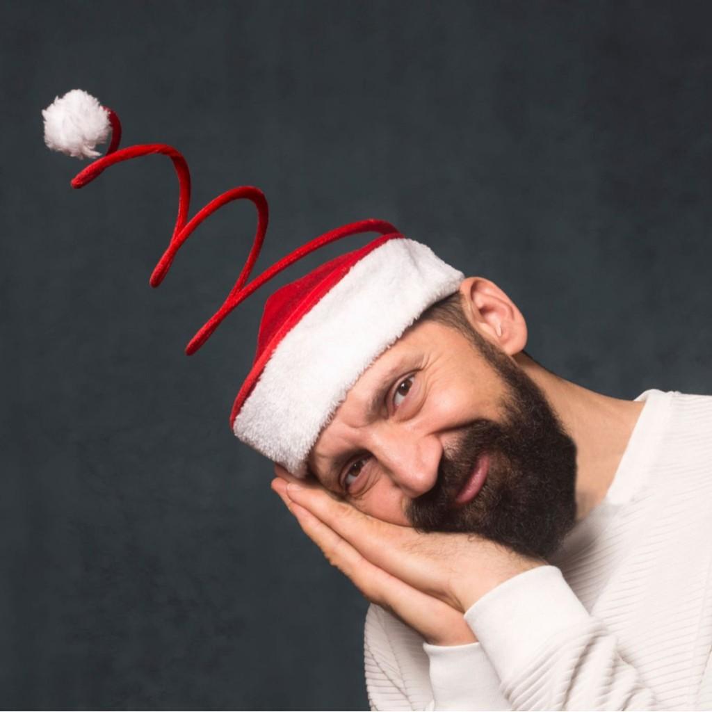 Festive Red Spring Christmas Hat For Fun Holiday Headwear And Unique Decorations