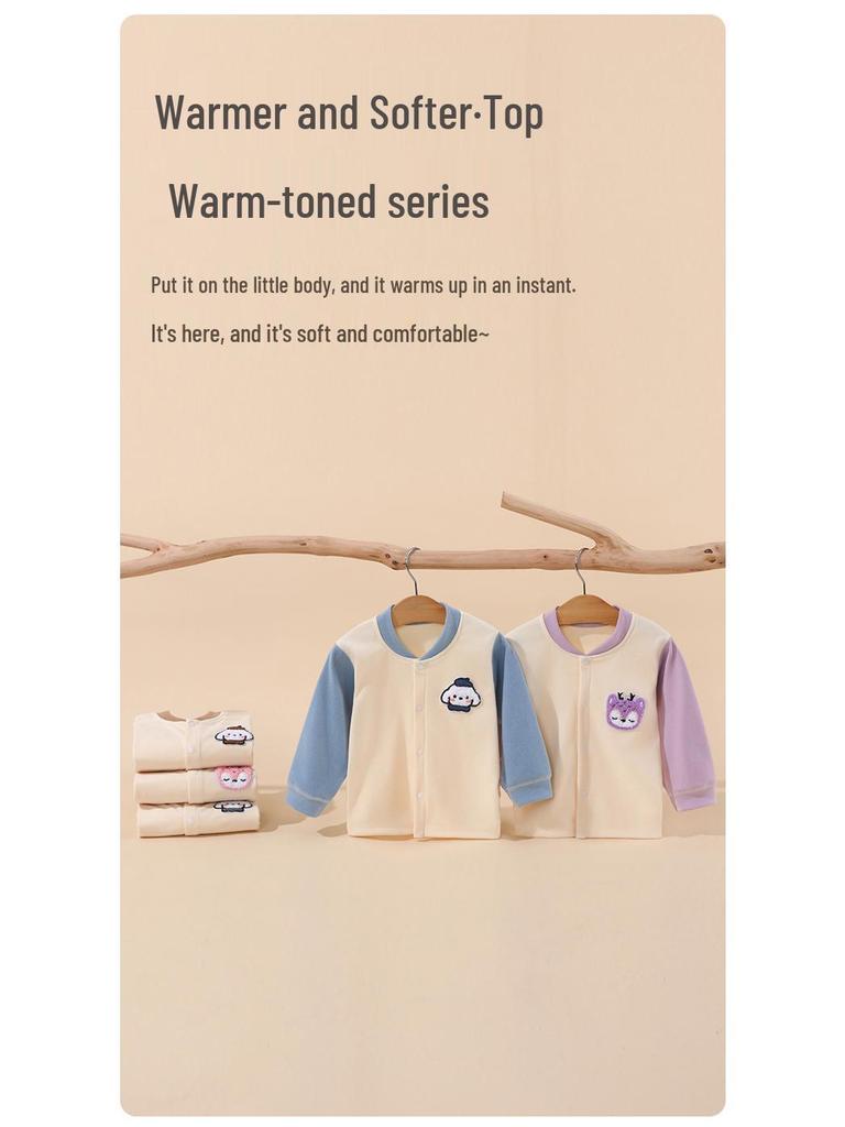 De Jong Warm Open-Top Newborn Autumn PJs Base Layer for Boys & Girls