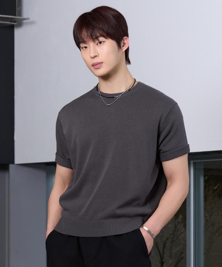 HYOJI 26 Ss Washable Linen Round Crop Knit (6 Colors)