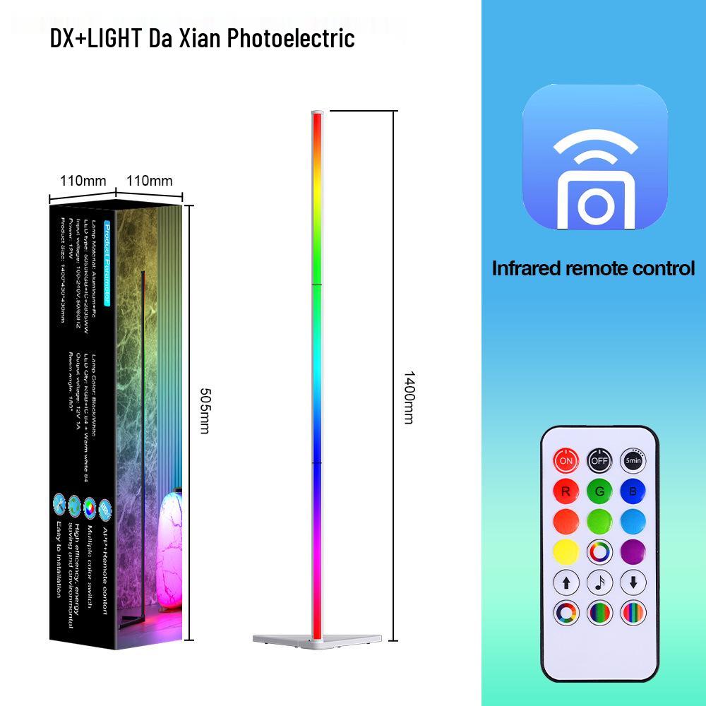 RGB LED Corner Ambient Music Pickup Floor Light