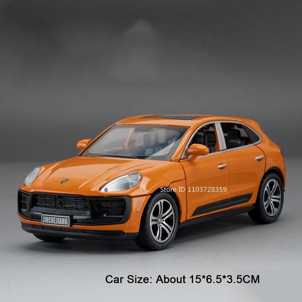 1:32 Macan Taycan Auto Speelgoedmodellen Legering Diecast Geluid Licht Deur Geopend Terugtrekken Verfijnd Interieur Modelvoertuig Voor Kind Volwassenen