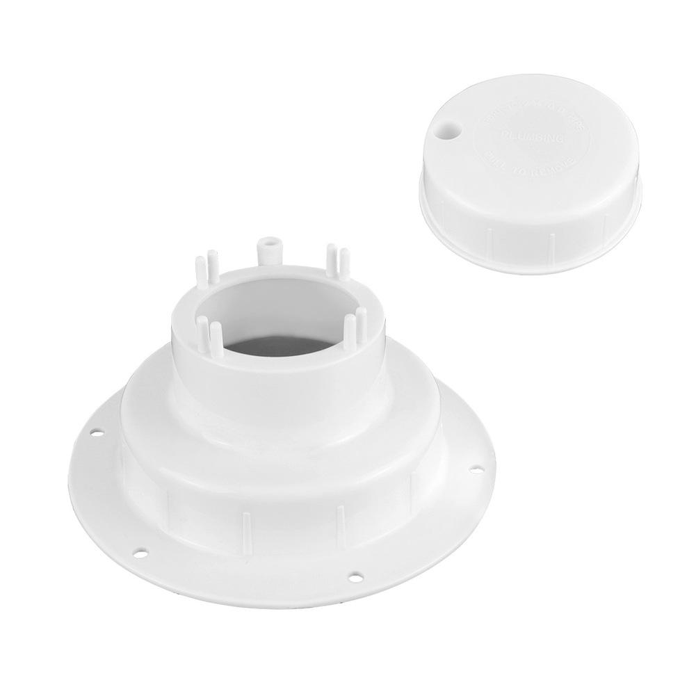 Roof Ventilation Cover For RV For Motorhome Yacht, Sewer Pipe Exhaust Vent Cap With UV Protection, 2-Pack, Black/White