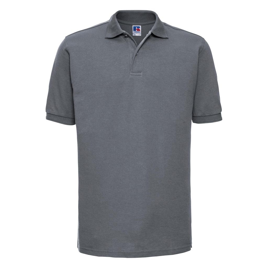 Russell Mens Ripple Collar & Cuff Short Sleeve Polo Shirt