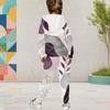Girls Black White Printed Hooded Long Sleeve Top And Cuffed Pants Two Piece Set