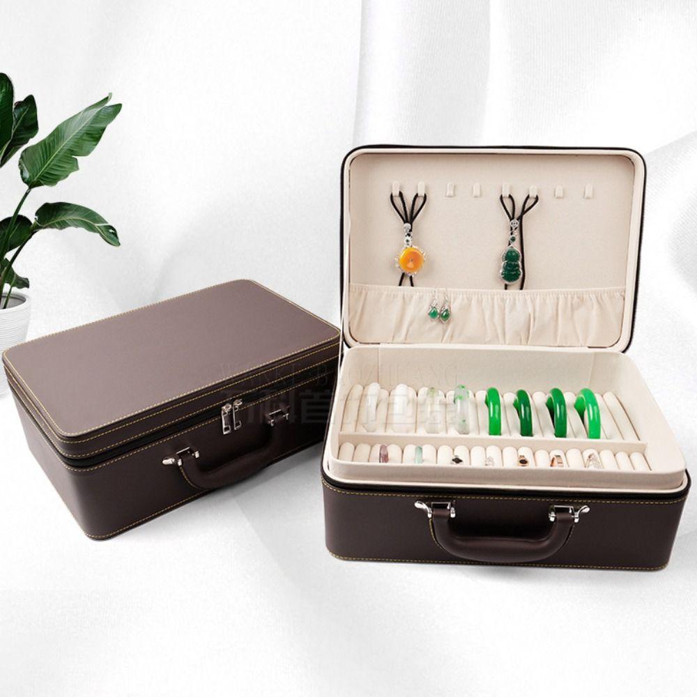 Velvet Inner Bracelet Display Box PU Leather Bracelet Carrying Case  Jewelry Storage