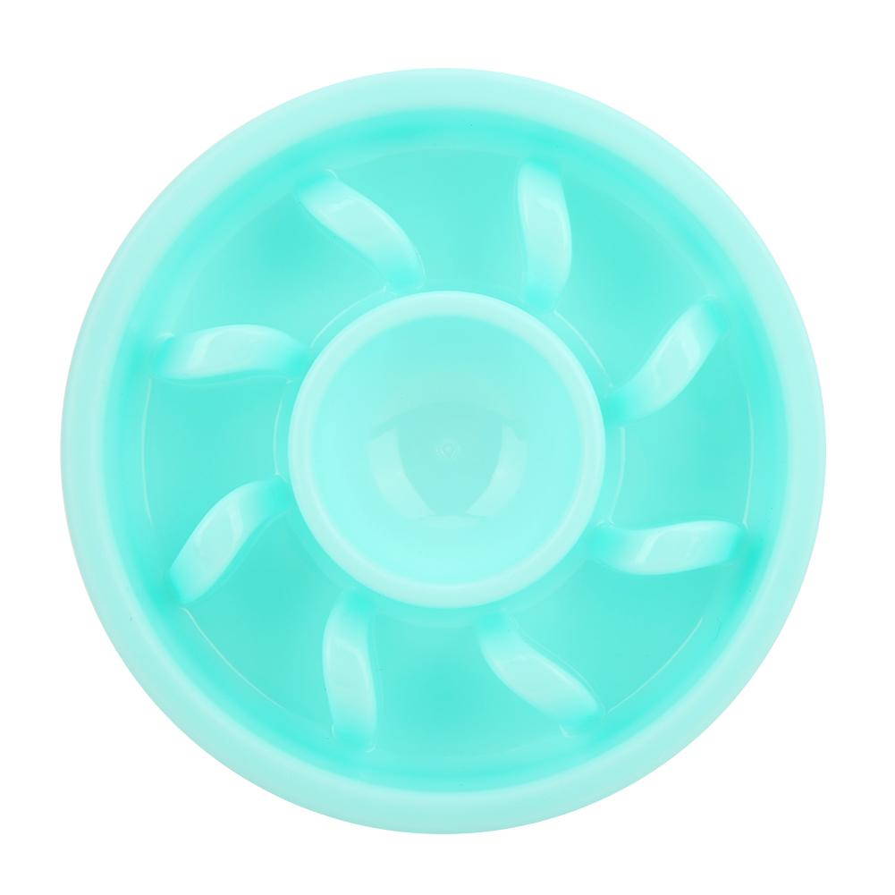 Plastové vynikající protiskluzové dno pro domácí mazlíčky proti udušení Potřeby pro pomalé krmení pro psy a kočky(Korálově růžová )