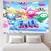 Fall Guys game Tapestry for Bedroom Aesthetic Classroom Tapestries Wall Hanging for Living Room Dorm Office,Ideal Creative Gift