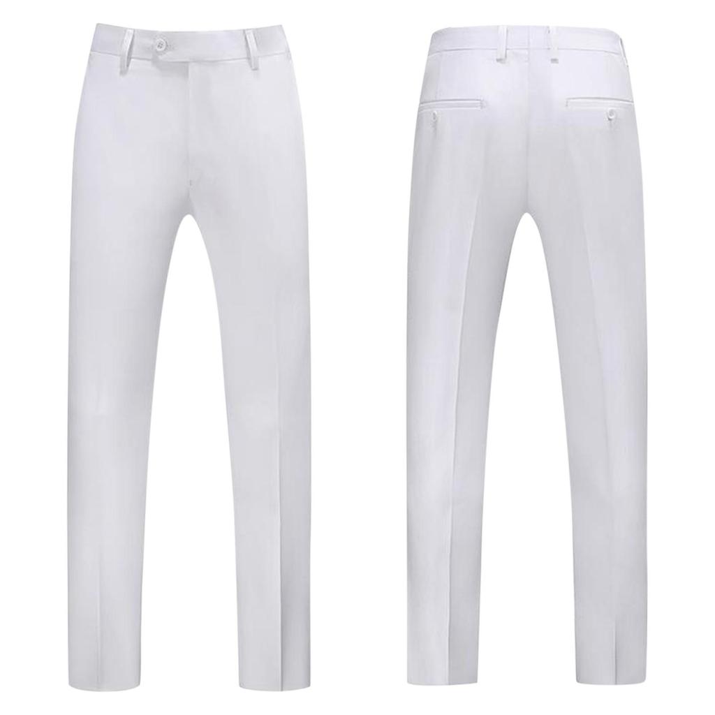 Men's Oversized Solid Color Suit Pants Men's Business Casual Straight Leg Suit Pants