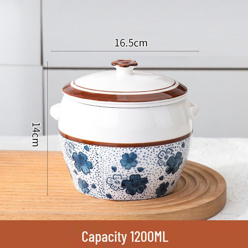 

Ceramic Double Boiler Stew Pot