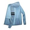 Herren Sommer Sonnenschutzjacke mit Kapuze, lange Ärmel, Reißverschlussleiste, 360-Grad-Sonnenschutzmantel, Eisseide, dünne, lockere Passform, Angeloberbekleidung