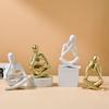 Creative Reader Decors for Wedding Gift Reading Human Figurines Resins Statue Decorations for Hotel Lobby