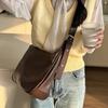 Vintage Polštářový design PU Kožená kabelka Boston Pro ženy Neformální Velkokapacitní Tašky přes rameno Crossbody Móda Nákupní tašky