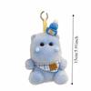 Stuffed Animal Hippos Plush Keychain PP Cotton Purple Hippos Plush Toy  Backpack Decoration