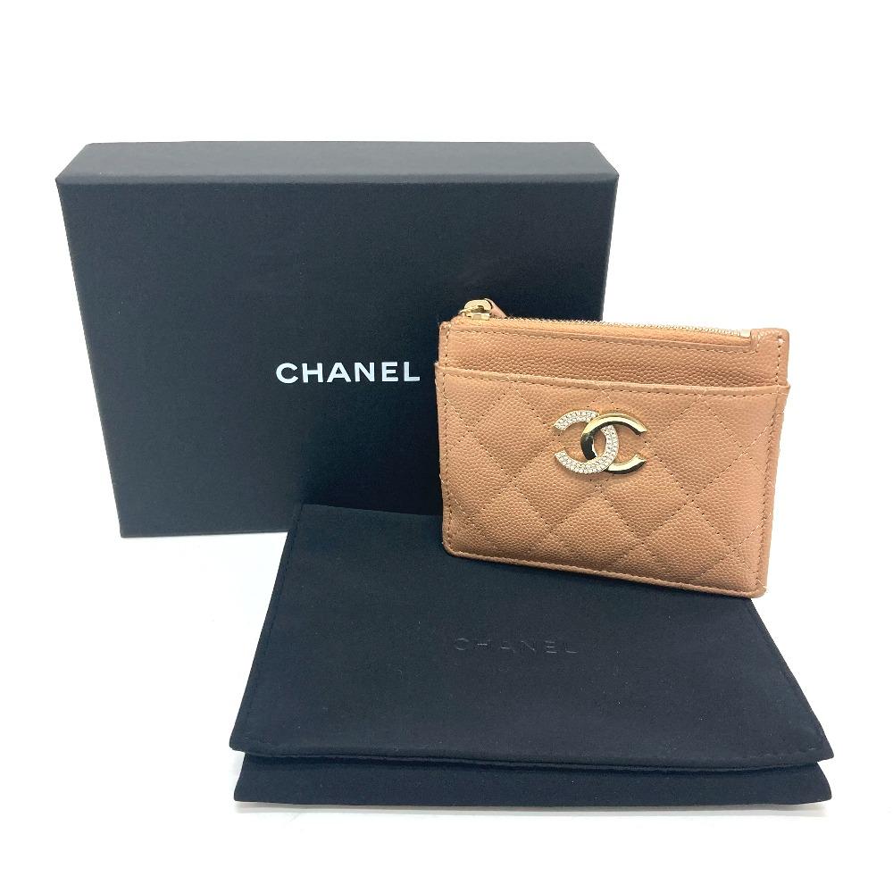 Chanel CC Mark Matelasse Compact Wallet Bi-fold Folded Wallet Caviar Leather