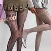 Splicing Patterns Hollow Out Mesh Lace Stockings Fishnet Black White Pantyhose Lolita Japanese Style Summer Sexy Hollow Tights