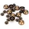 30 Sets Screw Mushroom Rivets BronzeColoured Dome Studs for Leather Decoration 12MM