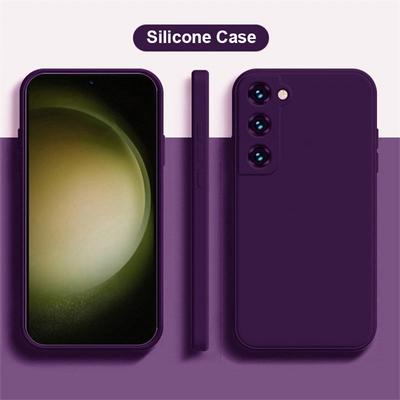 Luksusowe kwadratowe etui z płynnego silikonu do Samsung Galaxy A54 A53 A04S A23 A33 S21 S22 S23 Ultra Huawei Honor 50 60 iPhone 14 13 12 11 Pro Max Miękka okładka