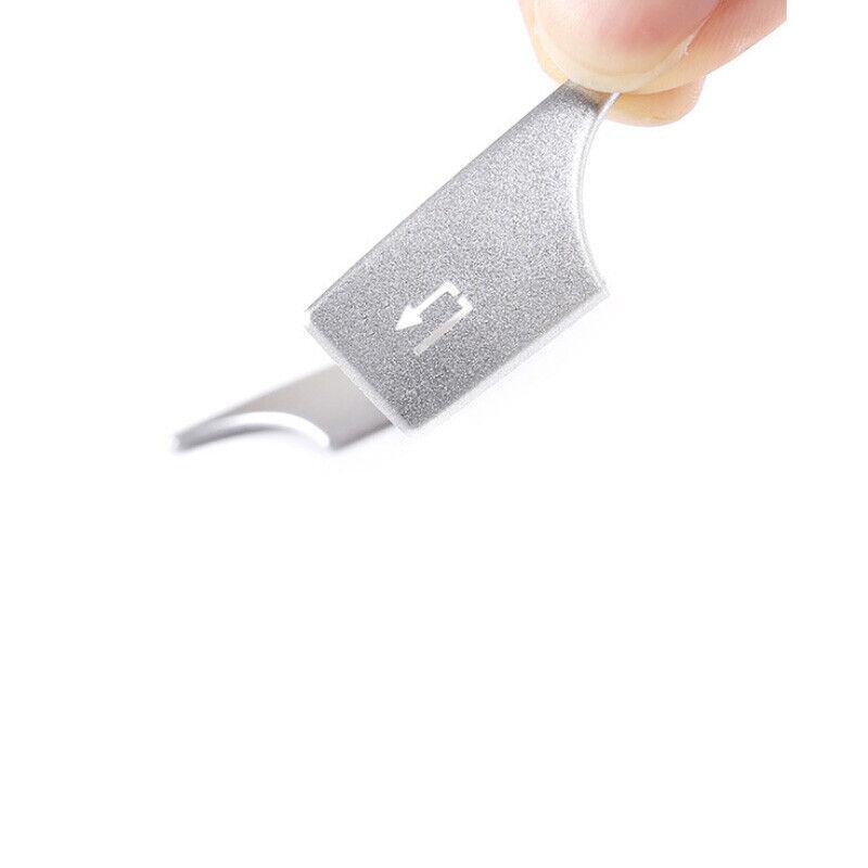 Silver Aluminum Middle Control Multimedia Button Sticker For Benz C-Class 08-14