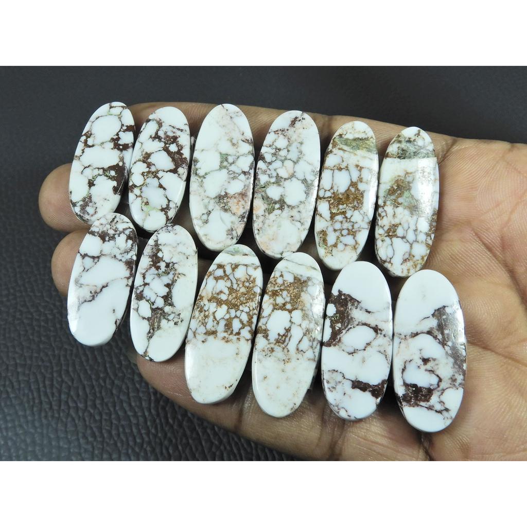 222Cts. Natural Wild Horse Matched Pair Mix Cabochon Loose Gemstone 6PairLot C-3865