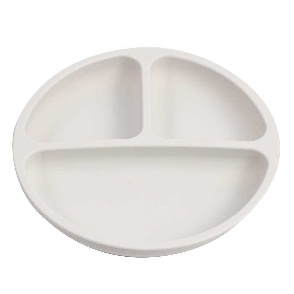 Food Grade Silicone Baby Feeding Plate with Compartments