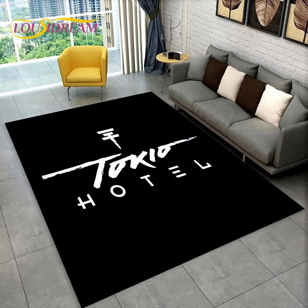 Tokio Hotel Rockband Bill Kaulitz Teppich für Zuhause Wohnzimmer Schlafzimmer Sofa Fußmatte Dekor, Kinderteppich Rutschfeste Bodenmatte