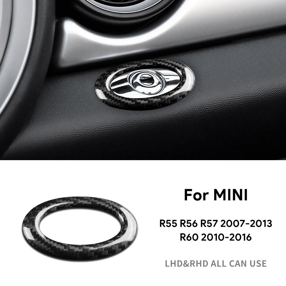 Hard Dry Carbon Fiber For BMW MINI Cooper Countryman R60 2010-2016 R55 R56 R57 2007-2013 Copilot Storage Box Switch Button Frame
