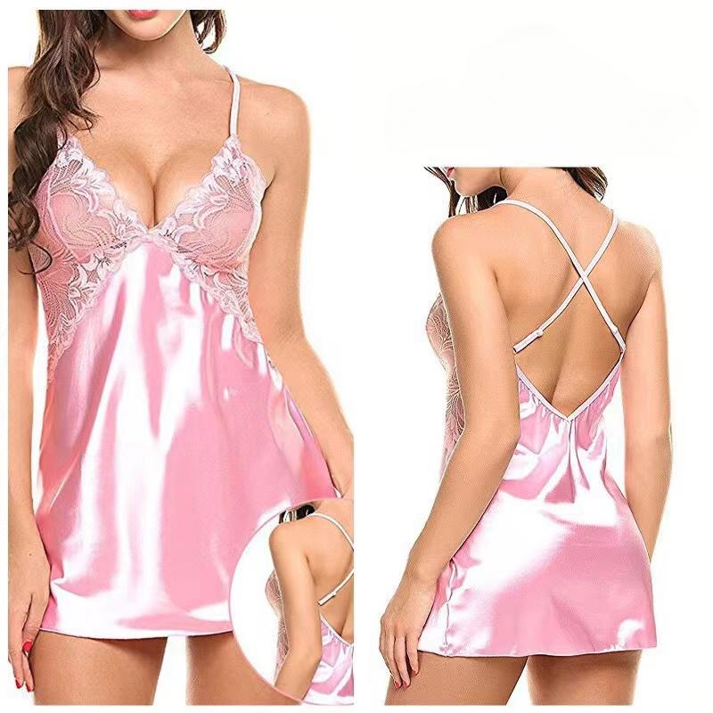 Women's Sexy Lace Nightdress Lingerie Sleepdress Plus Size Nightgown Sexy Women Underwear Hot Erotic Suspender Pajamas
