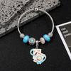Doraemon Kristallperlenarmband mit Karte Cartoon-Anhänger zum Verschenken