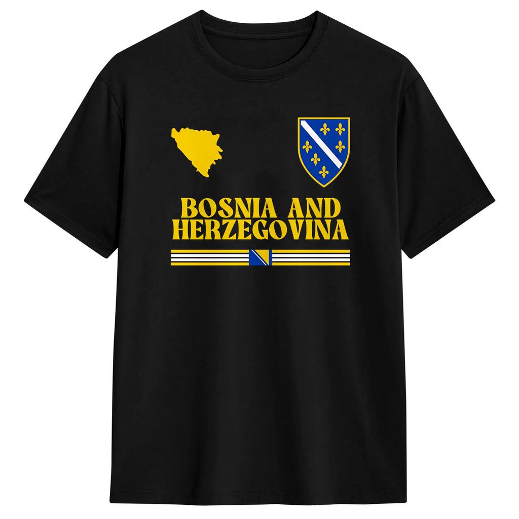 Bosnia And Herzegovina T Shirt Summer Cotton T Shirts For Unisexs Harajuku Casual Tshirt Short Sleeves Y2k Basic Tees