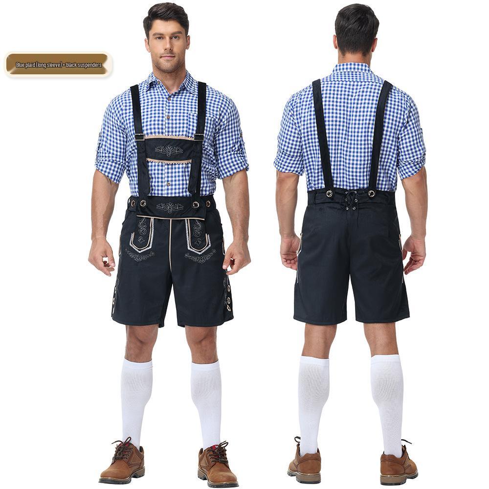 Traditional German Oktoberfest Men's Beer Festival Lederhosen