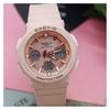 Casio BABY-G double bezel multi-function radio wave solar movement quartz movement resin strap Japanese and Korean watch women's watch BGA-2500-4APR