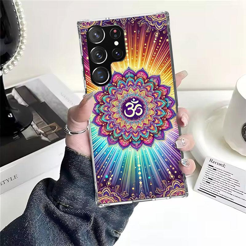 Mandala Chakra Insist Yoga Soft Phone Case For Samsung Galaxy S22 S23 S24 S25 Edge S26 Ultra S20 FE S21 Plus + Fundas Coque Gala