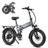Bicicletă electrică pliabilă MAXTRON Paloris de 20 de inci, motor 48V 500W, Autonomie maximă de până la 45 km, Gri.