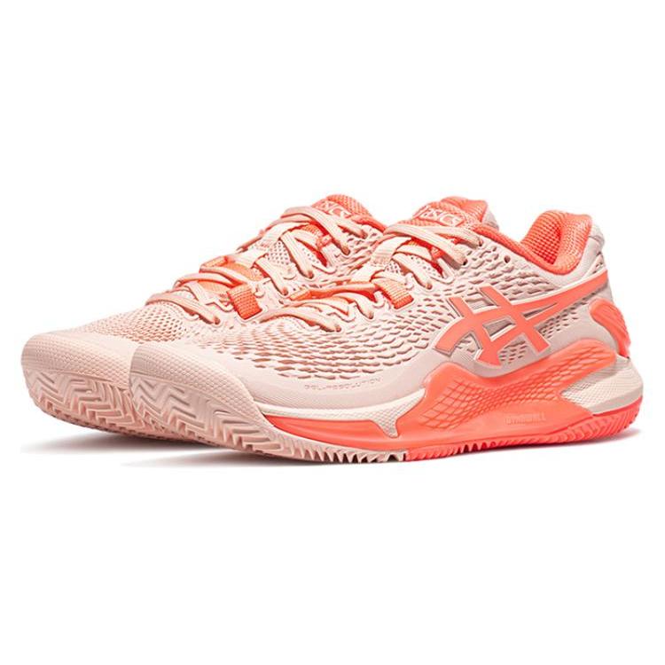 Asics Gel Resolution 9 Clay Low top Tennis Shoes Women's Pink 1042A224-700