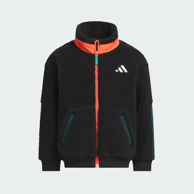 Adidas Boys Stand Collar Lamb Wool Jacket 19