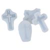 5pcs White Silicone Molds Set Silicone Cross Shape Silicone  Jewelry Making