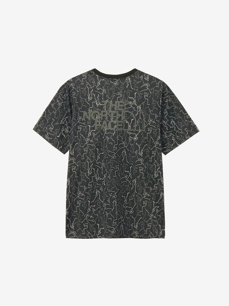 North Cut and Sew Lined Runner Tee Black M [The Face] Short-Sleeve T-Shirt S/S