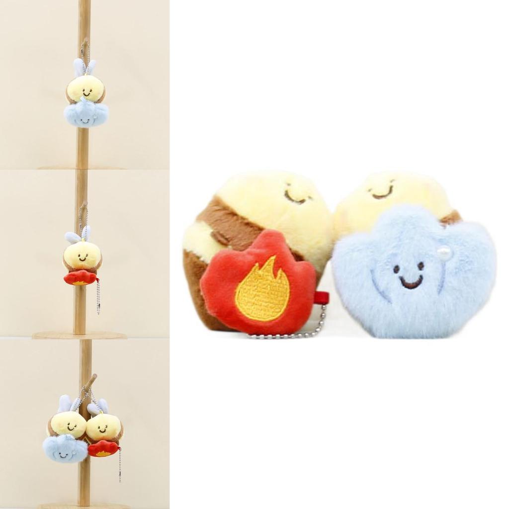 Charming Soft Bee Plush Keyring Magnet Accessory For Bags And Backpacks