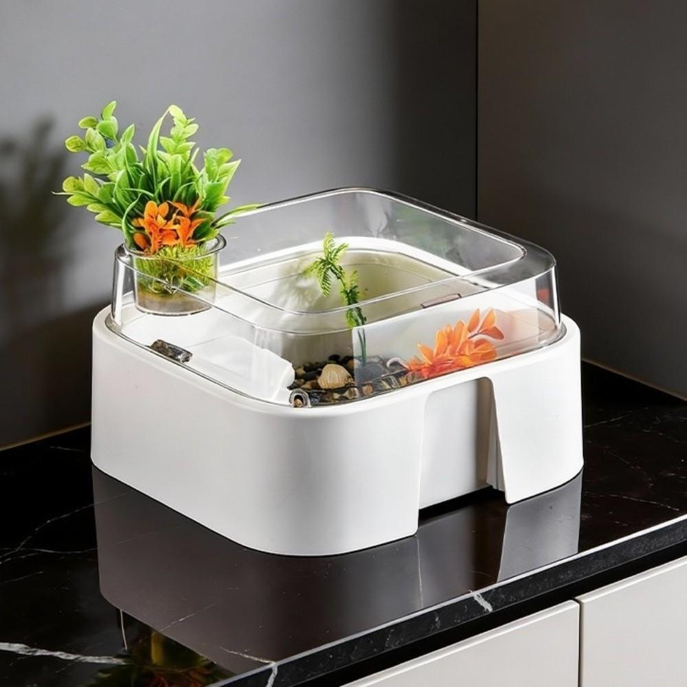 Anti Escape Turtle Aquarium Large Capacity Breeding Box Reptile Habitat  Fish Breeding