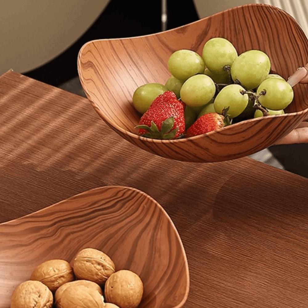 Japanese Plastic Dining Plate Fruit Tray Dish Desktop Snack Picnic Plate  Household Desktop Storage