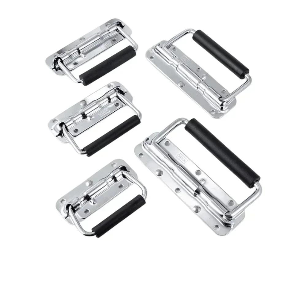 Spring Pull Handle Made from 304 Stainless Steel for Tool Boxes Cabinets Featuring Automatic Rebound Mechanism