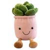 Tulip Plush Toy 9 Inch Flower Pot Stuffed Plushie Pillow Decoration Soft Fluffy Toy Succulent Plants Friend Throw Pillow
