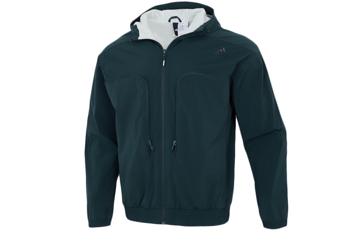 Adidas Jackets Men s Peacock Green Hooded Moderate Other H38401 XXL