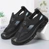 Sandals Men's Large Size New Polyurethane Men's Shoes Hollow Casual Shoes Breathable Shoes Men's Shallow Mouth Comfortable Single Shoes